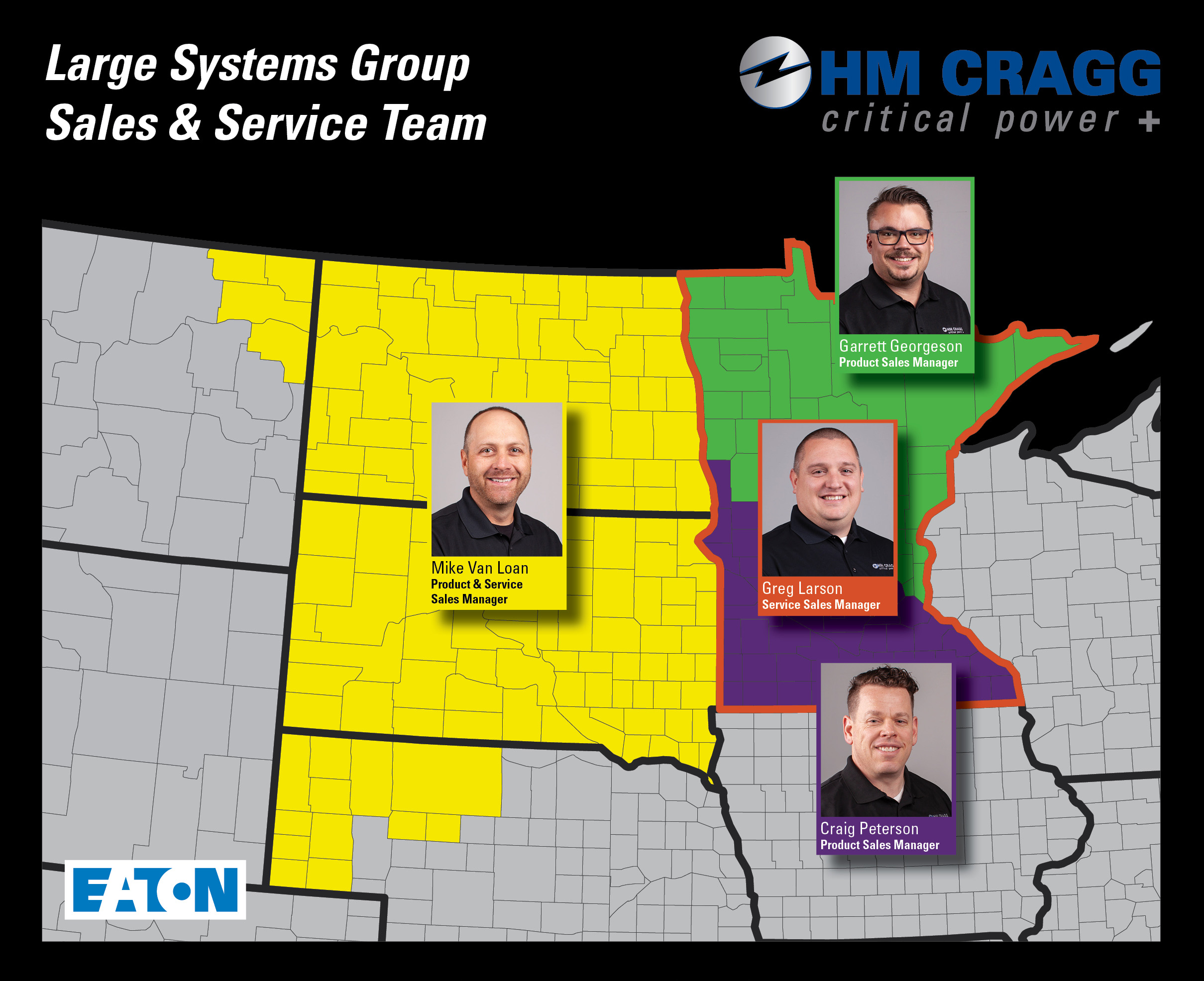 Manufacturer's Rep Sales and Service Team Map