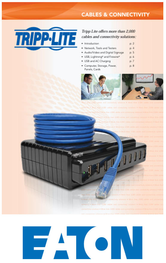 Eaton Tripp Lite Cables and Connectivity Brochure Thumbnail