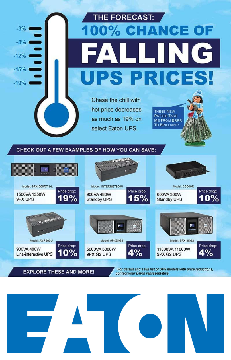 Eaton falling UPS prices