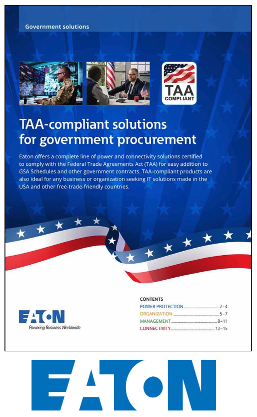 Eaton government solutions brochure cover